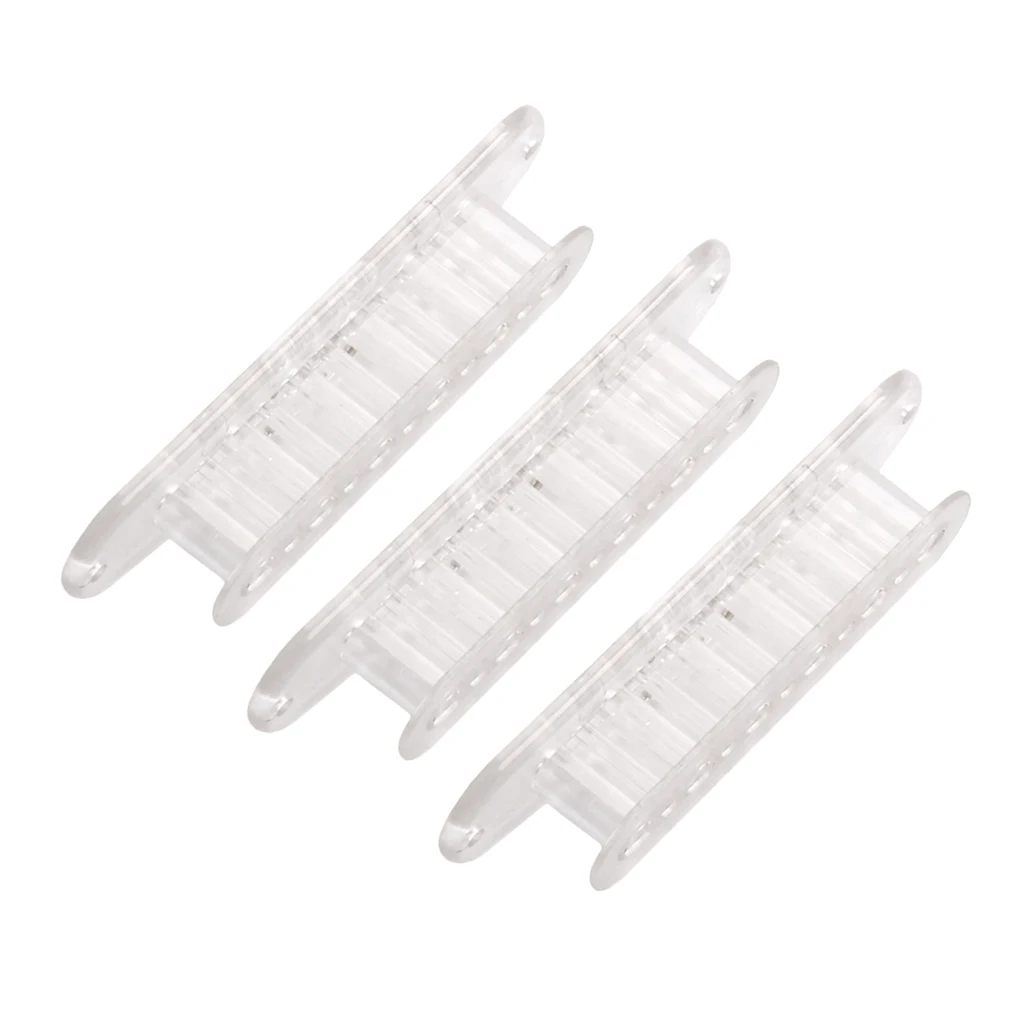 Practical 3x Plastic Single Coil Pickup Bobbins Bridge 52mm for 6-strings Guitar Luthier Supply