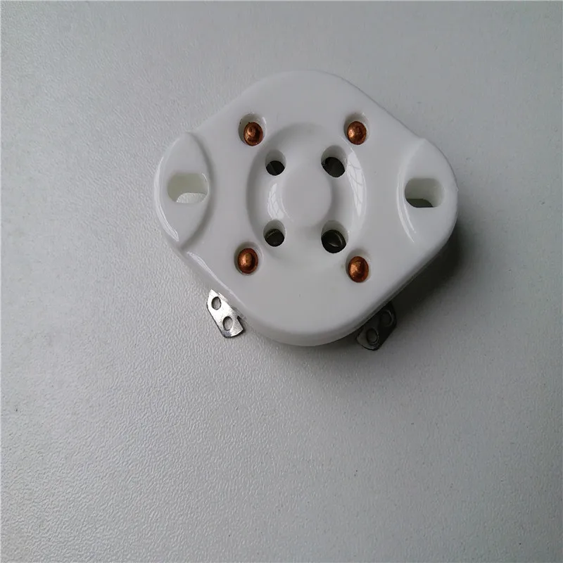 Ceramic tube socket seat GZC4-1 GZC4-1-G 4 pin seat tube socket silver foot for 300B 2A3 811 274A