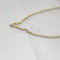DIY Supply-One Meter Premium Plated Brass Finding Chains-Flat Oval 2.7x2.0mm (245SFB)