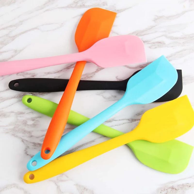 Food Grade Silicone Baking Pastry Spatulas Cake Cream Butter Scraper Non-stick Knife Cutter Divider Cooking Tools kitchen access