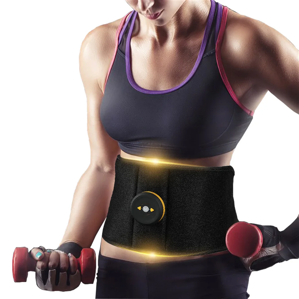 EMS Wireless Muscle Stimulator Trainer Smart Fitness Abdominal Training Electric Weight Loss belt Body Slimming Belt Unisex