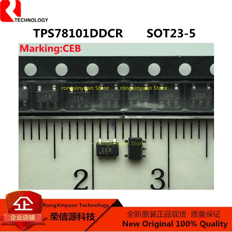 

5Pcs TPS78101DDCR Marking: CEB SOT23-5 TPS78101 150mA, Low-Dropout Regulator 100% new imported original 100% quality