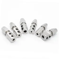 Rc Boat Stainless Flexible Coupling CW/CCW Soft Shaft Lock 5*4/4.76/3.8mm 3.18*3/2mm 4*3.18/4mm 2.3*2.2mm Flex Collet Coupler