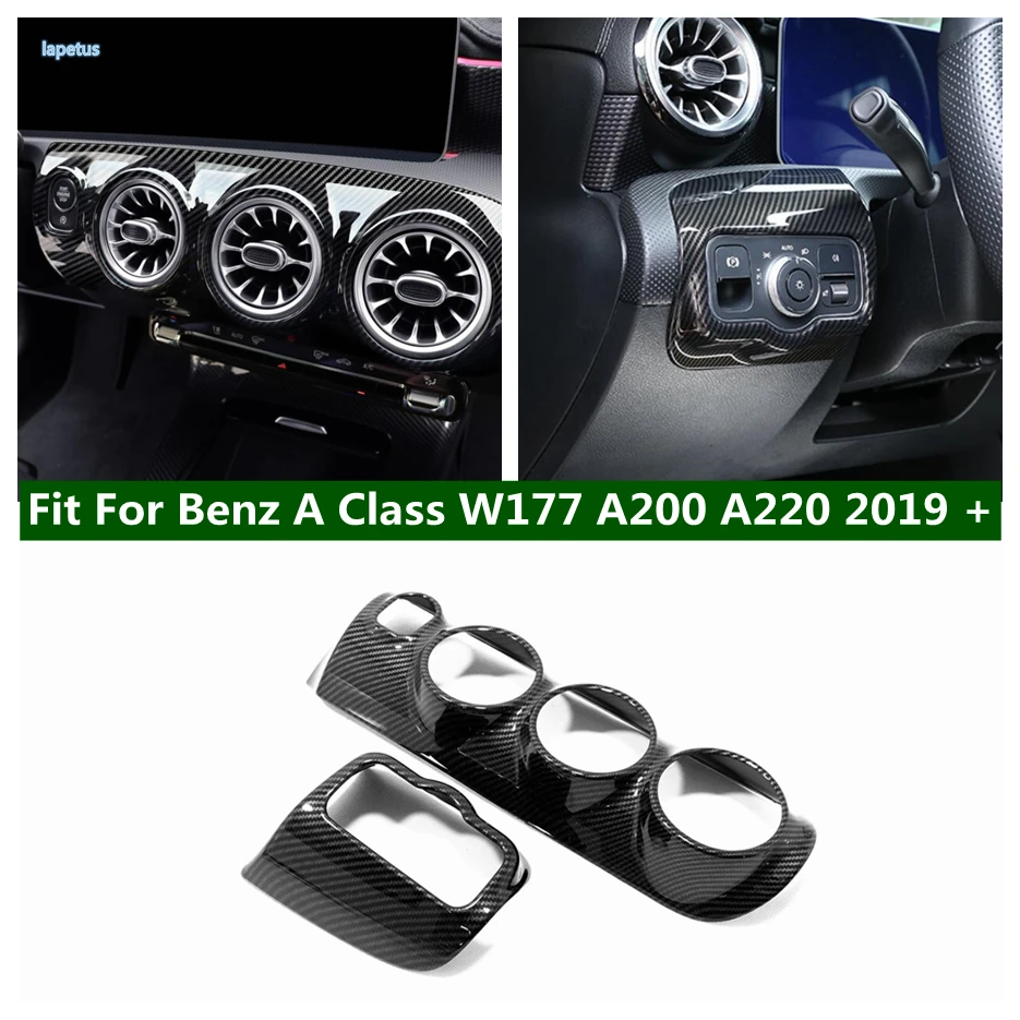 

Dashboard Air Vent AC Outlet Head Light Lamp Button Decor Frame Cover Trim For Mercedes Benz A Class W177 A200 A220 2019 - 2024