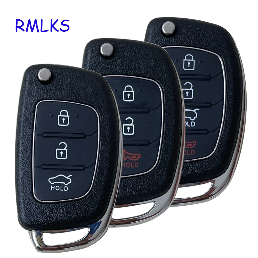 

New 3/4 Buttons Flip Folding Remote Key Fob Shell For Hyundai Mistra HB20 SANTA FE IX35 IX45 Accent I40 Remote Key Case Fob