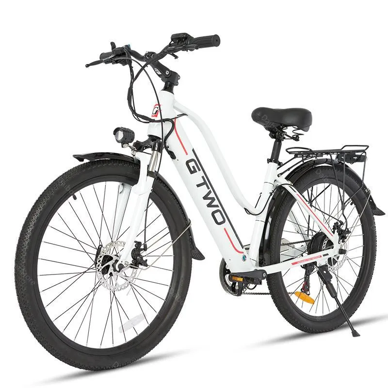 

24 Inch Electric Mountain Bike 2 Wheeled Electric Bicycles Spoke Wheel Mechanical Front Fork Powerful Electric Bicycle 48V 350W