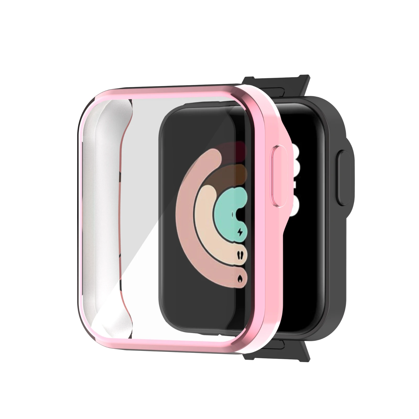 Plating TPU Protector Case For Xiaomi Mi Watch Lite Full Screen Protective Shell Cover for Mi Watch Lite