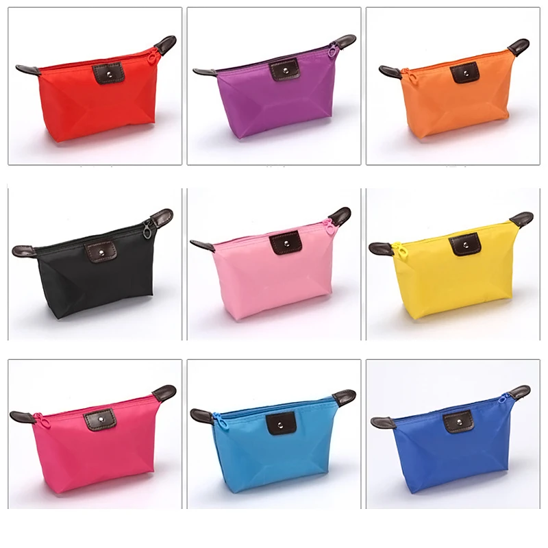 New Convenient and cute cosmetic bag, nylon dumpling cosmetic bag, waterproof storage toilet bag