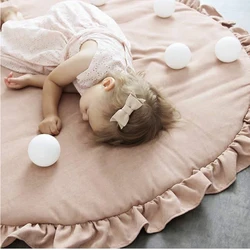 Baby Crawling Blanket Floor Carpet Newborn Padded Play Mats Soft Cotton Crawling Mat Girls Boy Game Rugs Kids Room Decoration