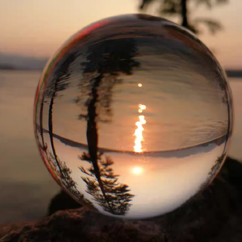 Clear 60mm/70mm/80mm/100mm/120mm Crystal Ball K9 Crystal Glass Ball for Photography Prop Magic Crystal Ball
