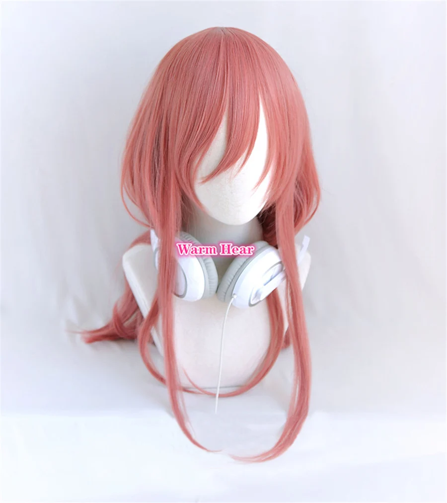 Anime Synthetic Hair Nakano Miku Cosplay Woman 60cm Long Wig Heat Resistant Hair Halloween Party Role Play Wigs + Free Wig Cap