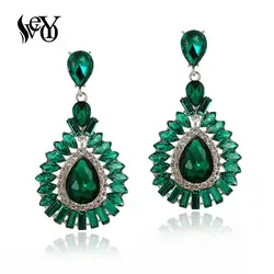 VEYO Vintage Luxury Crystal Drop Earrings for Women Bridal Drop Earrings Fashion Jewelry 2020 New Arrival