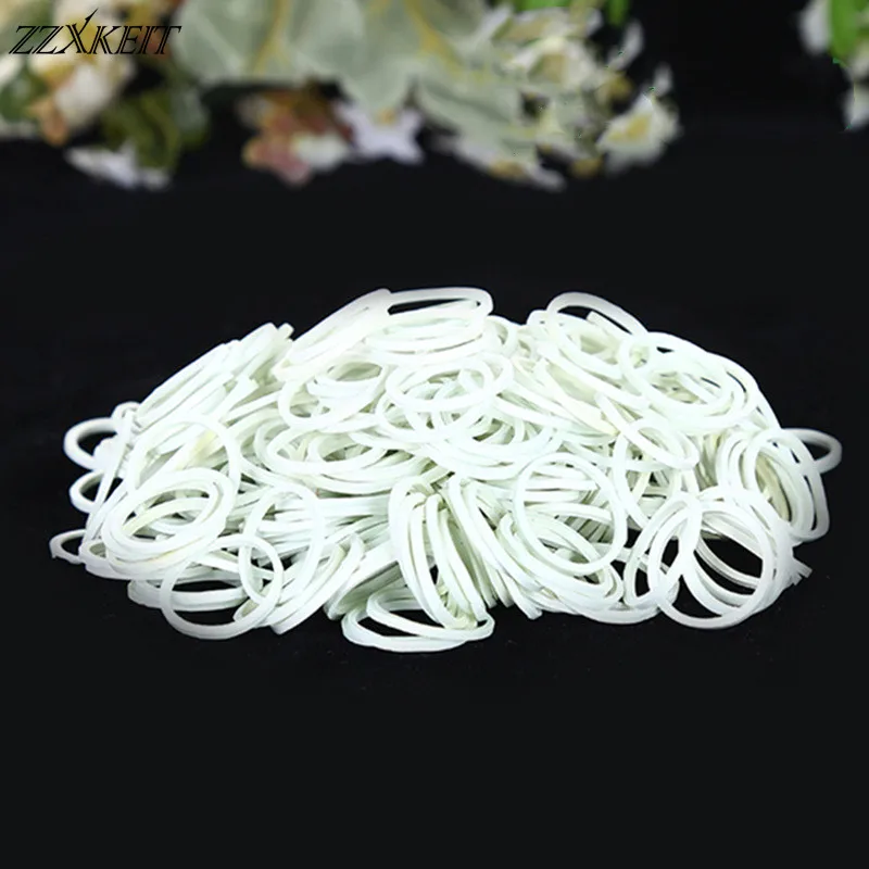 

16*1.4mm White Office Rubber Ring Rubber Bands Strong Elastic Bands Stationery Holder Band Loop School Office Supplies