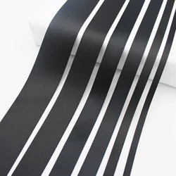 5 Meter/Lot Black Satin Ribbon ECO-Friendly Tape Double Face Fabric Trims DIY Wrapped Gift Packages 6mm 9mm 16mm 25mm 38mm