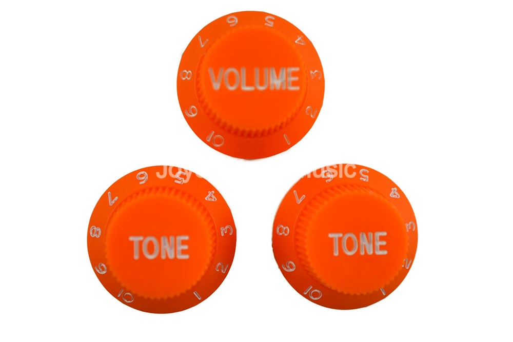 Niko Orange 1 Volume&2 Tone/Lot Electric Guitar Control Knobs For Strat Style Electric Guitar Free Shipping Wholesales