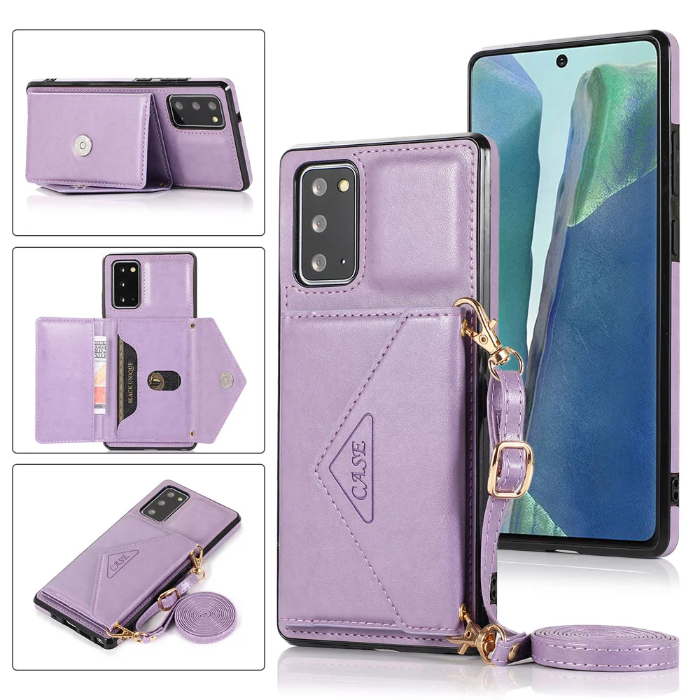 Colar de couro cordão para cartões samsung, galaxy s10, s20 plus, note 10 pro, 20 ultra, s20fe, a51, a71, a41