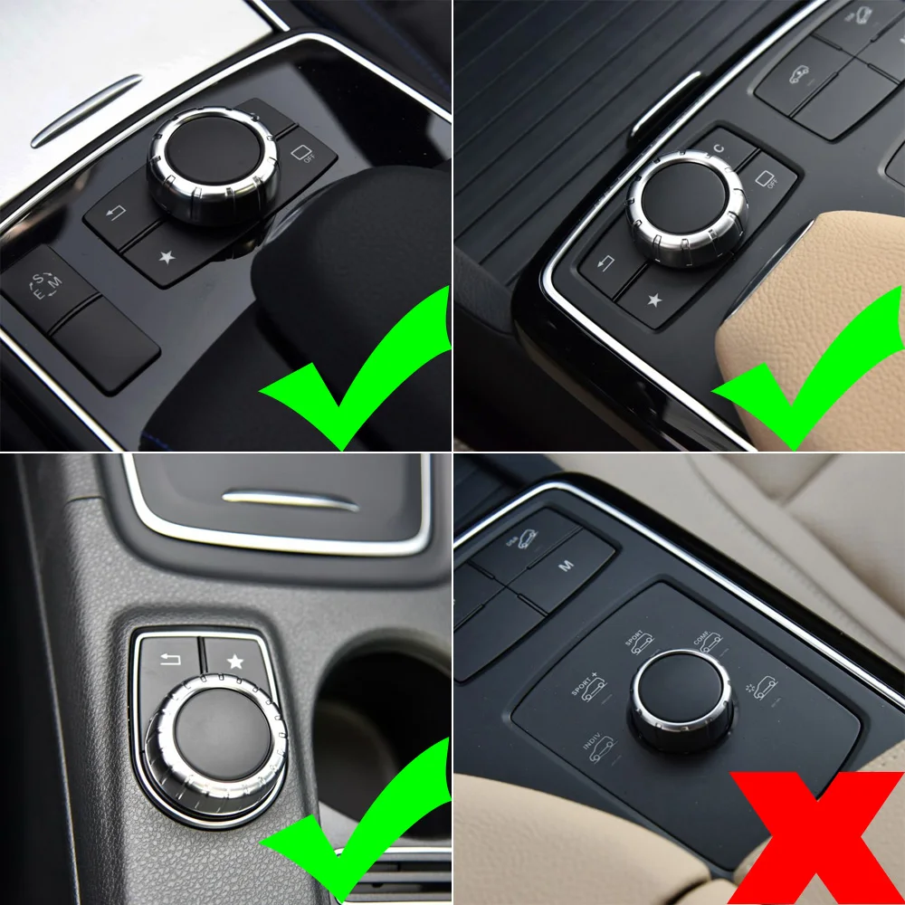 Car Center Console Multimedia Navigation Knob Decoration Cover For Mercedes Benz A B E GLA GLE CLA MB W176 W246 X156 Car Styling