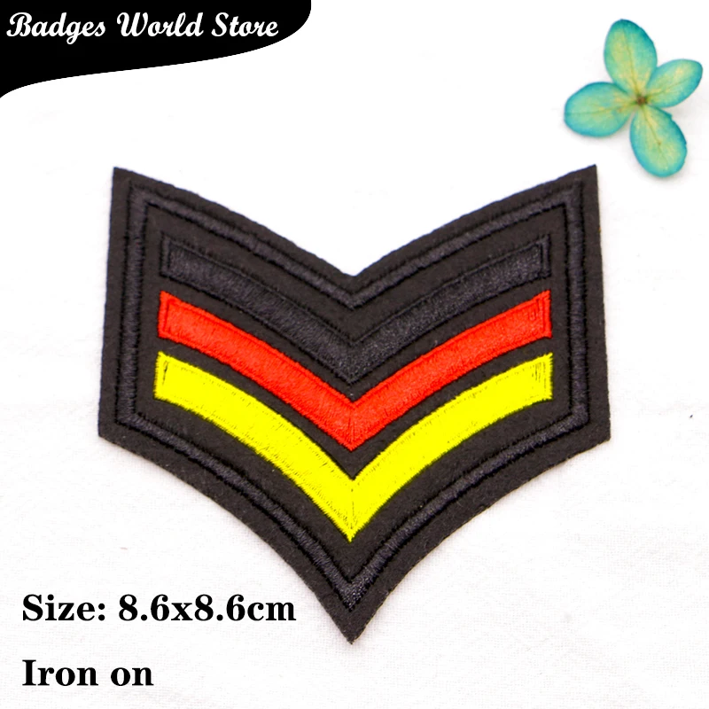 Anchor Star Military Rank spallettes Totem Icon ricamo Applique patch per abbigliamento ferro fai da te su badge sullo zaino