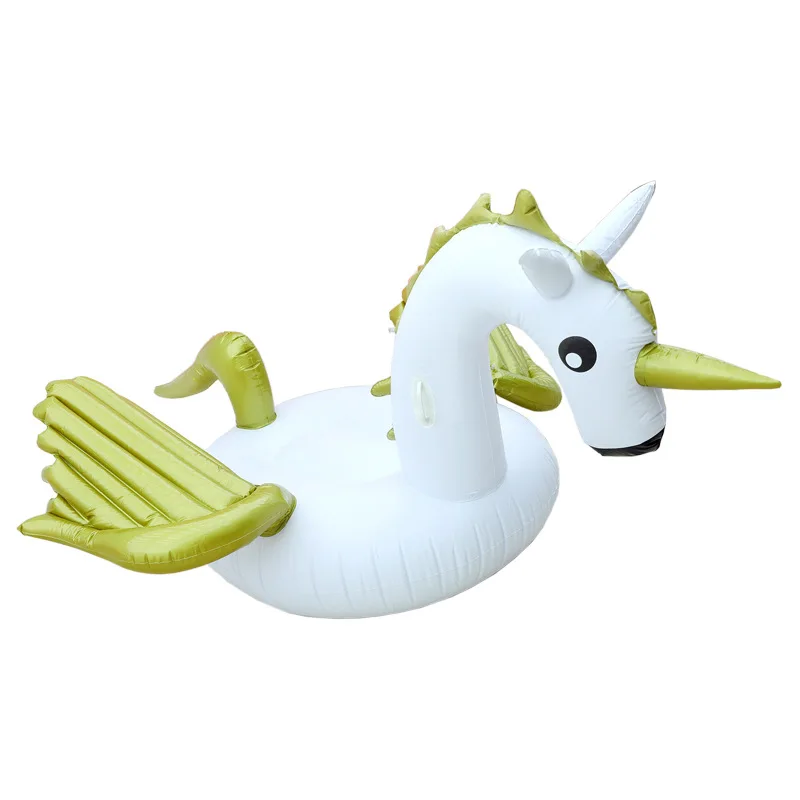 Kỳ Lân Khổng Lồ Bể Bơi Phao Bơi Đệm Bơm Hơi Bơi Vòng Nổi Giường Đi Xe-Trên Bè Bơi Vòng Tròn Tiệc Bể Bơi Đồ Chơi 240cm