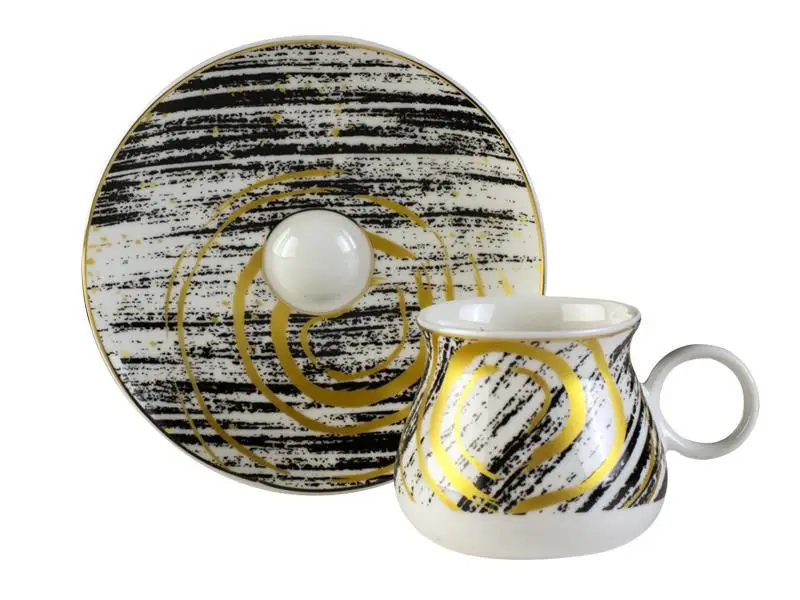 

DOLBOVI Zücev Spiral Pattern 6 Personality COFFEE cup Pad coffee-220 mug кружка COFFEE cup cup