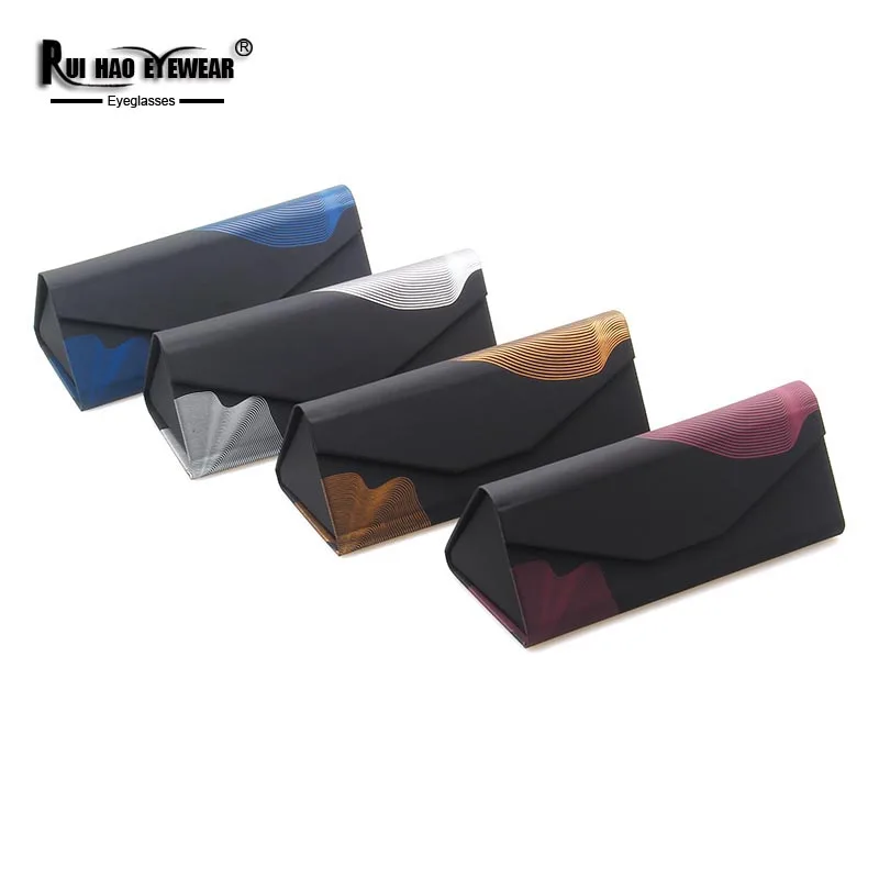 Unisex Triangle Glasses Box Optical Eyeglasses Case 4 Color Spectacles Case Eyewear Accessories