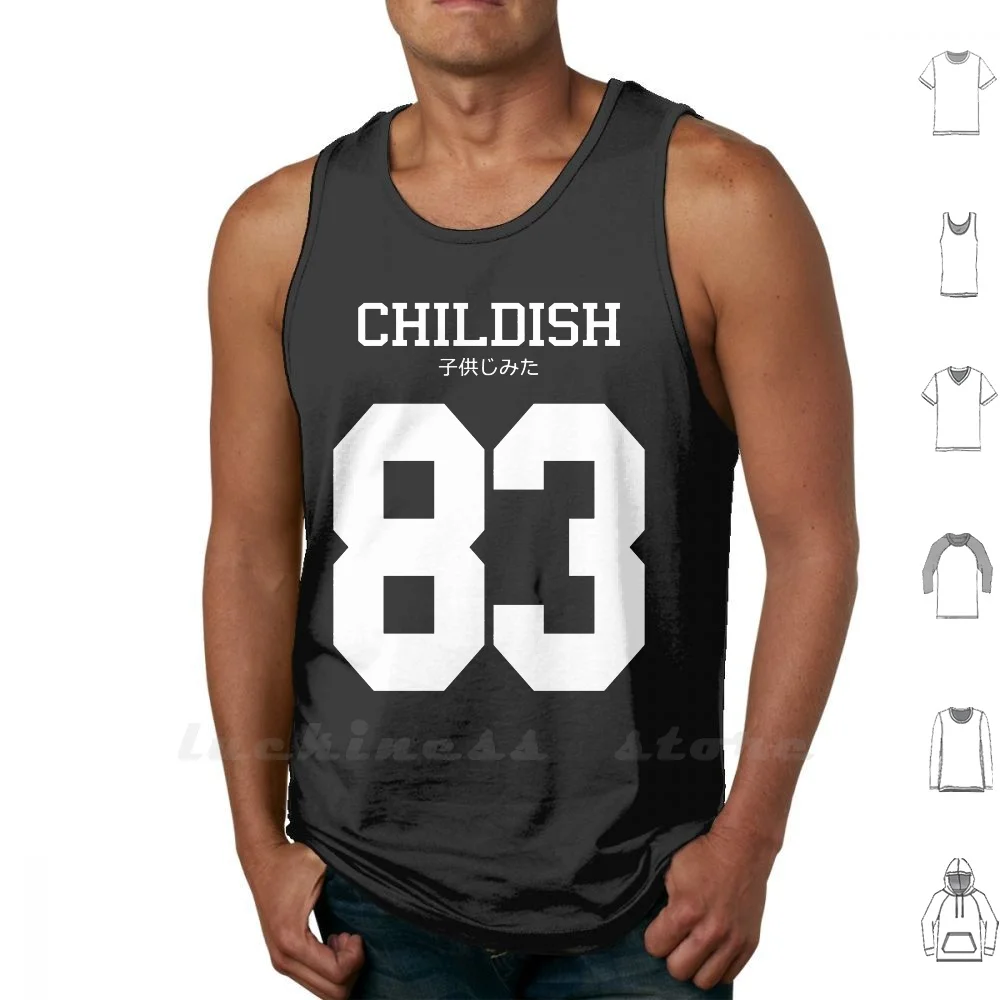 Childish Jersey Sleeveless Tank Top Vest Cotton Childish Gambino Childish Gambino Donald Glover Hip Hop Because The Internet