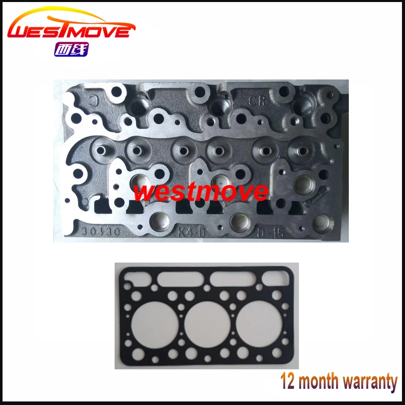 cylinder head for kubota ENGINE : D1503 with gasket