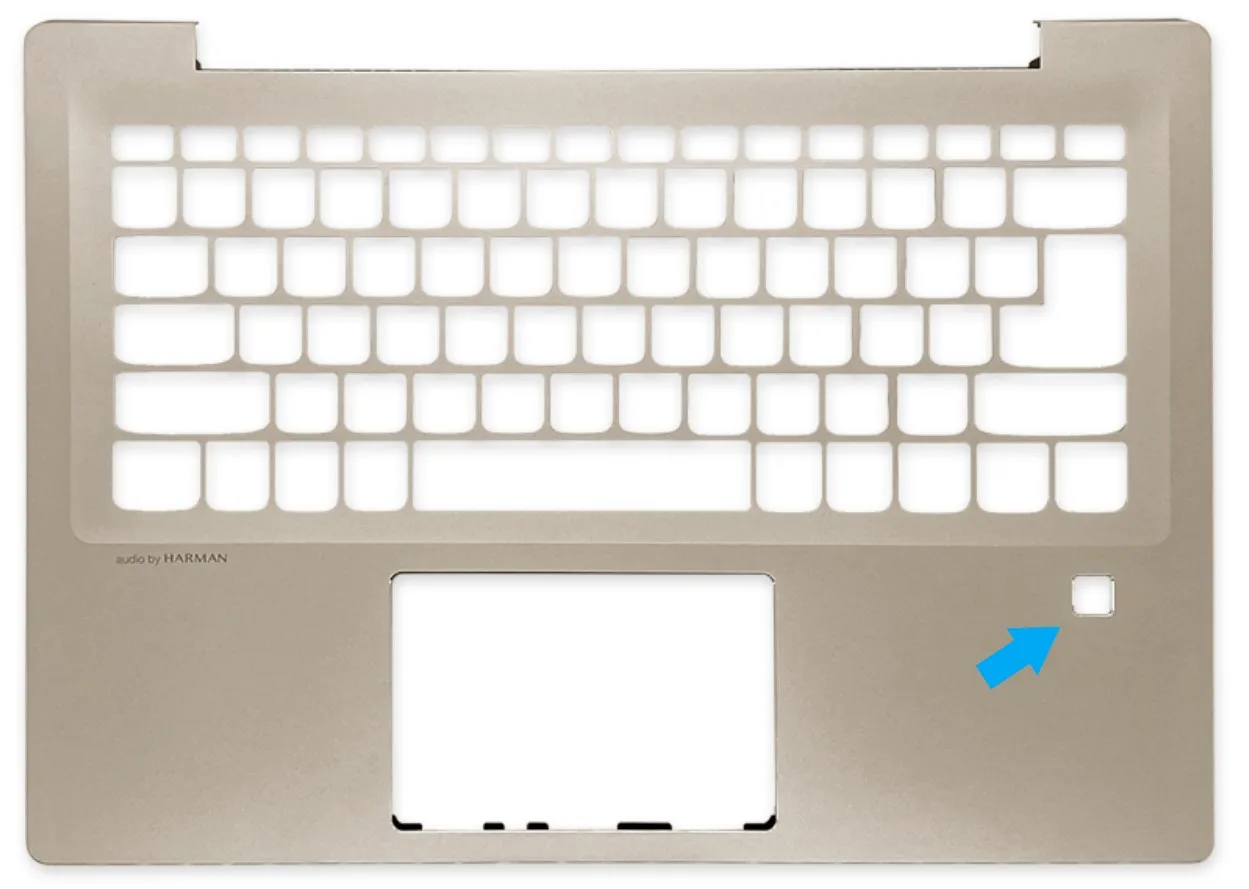 YUEBEISHENG       New/org For Lenovo 7000-14 Ideapad 520S-14 palmrest Keyboard bezel Top Cover /Bottom Case bottom Cover Golden