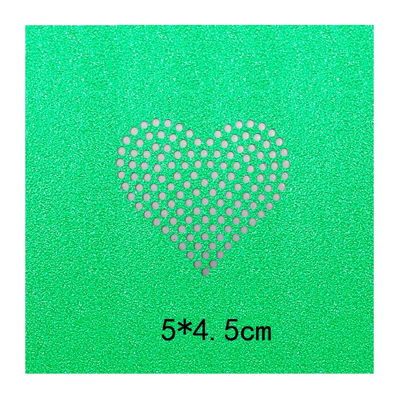 Rhinestone Heat Press Transfer Design Iron on Sticker, Paper Cardboard Template, Mold Craft Tool, Hotfix Stencil, Love Motif