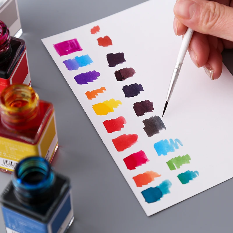 Diy Tricolor Rgb Inkt Set Licht Kleur Water Kleur Haak Lijn Speciale Non Fading Waterdichte Inkt Pen Inkt