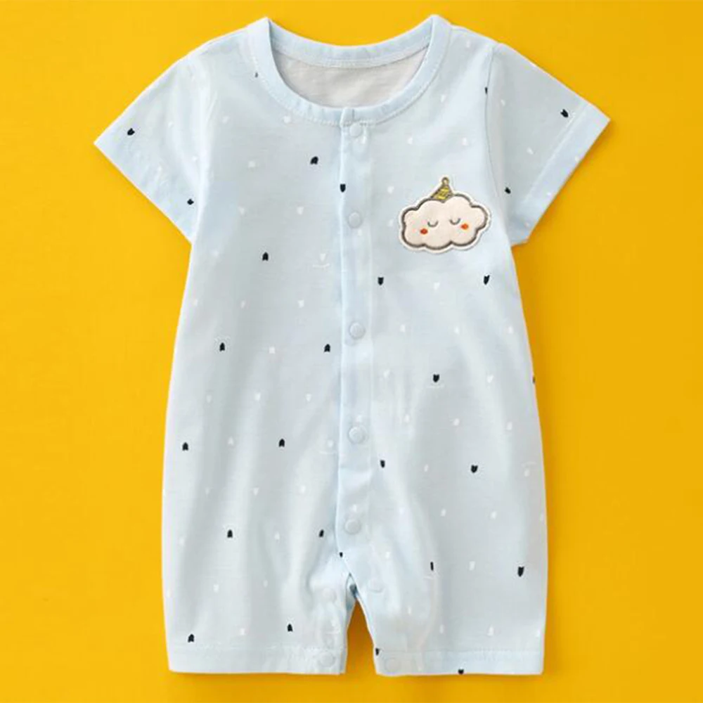 New Arrival Summer Baby Rompers Cotton Thin Newborn Onesies Short Sleeve Unisex Boy Girl Clothes