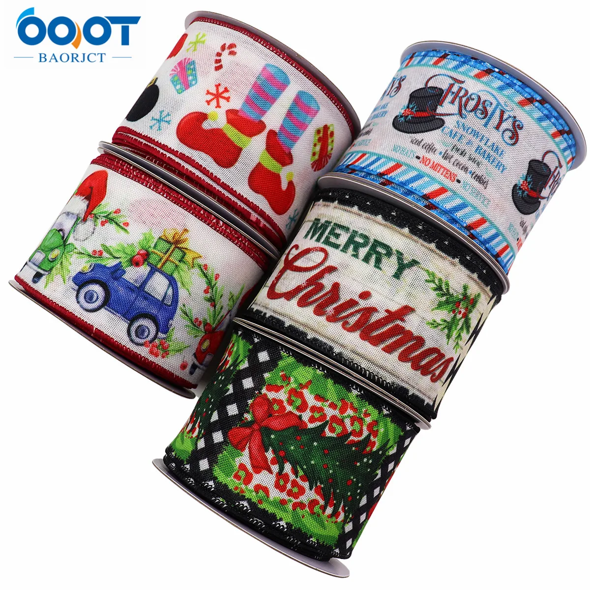 Wreath Form Wire - Cintas de borde cableado de Navidad,