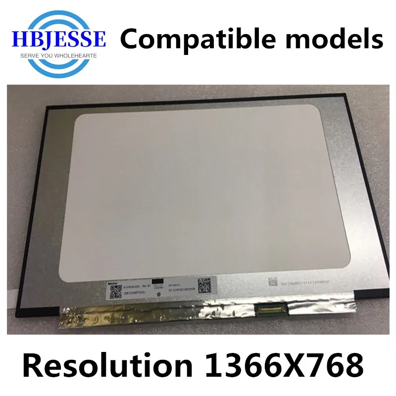 

13.3'' HD LCD Screen Display LED Panel Matrix NT133WHM-N47 B133XTN03.0 B133XTN03.3 M133NWR9 R1 N133BGA-EA2 5D10W46483 Non Touch