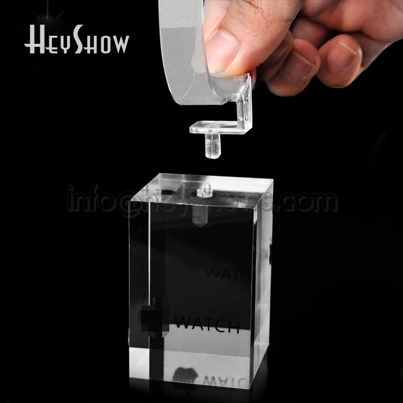 Transparent Watch Display Stand Acrylic Iwatch Holder Clear Apple Watch Show Base With Or Without Apple Logo