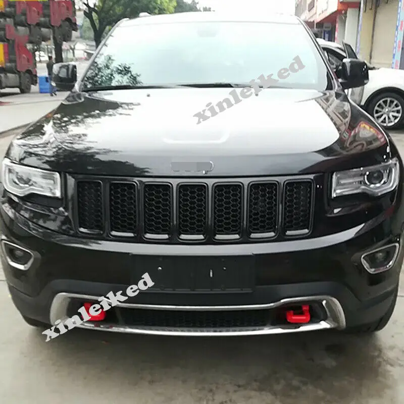 

Черная сотовая передняя решетка, сетчатые вставки для автомобильной решетки для Jeep Grand Cherokee 2014-2016, модификация автомобиля