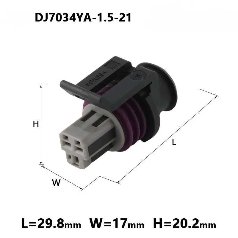 20-100 Sets DJ7034YA-1.5-21 AMP Car Electrical Wire Connectors for VW,BMW,Audi,Toyota,NISSAN