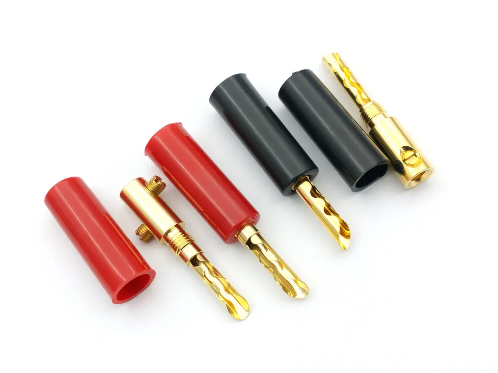 

20pcs 24k gold plated BFA 4mm Banana Plug hifi Speaker cable Connector