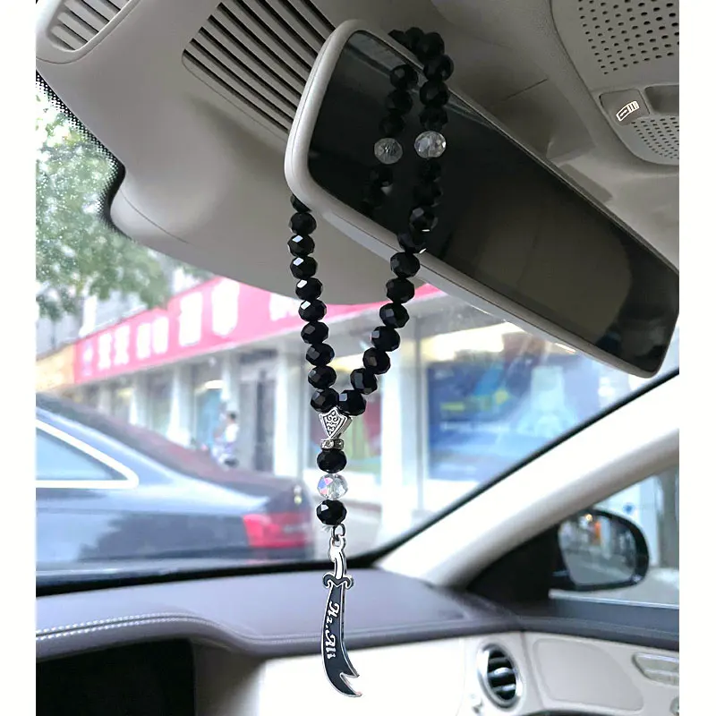 Islam HZ Ali Turkish Prayer 33 beads Car Rear View Mirror islam Turkish Car Pendant Hanging