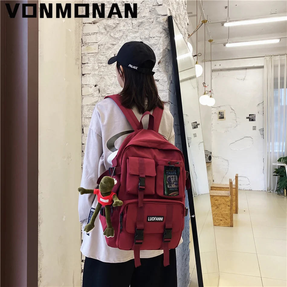 Women Boy Nylon Backpack Travel Mesh Female Student College School Bag Men Girl Cool Laptop Rucksack Male Fashion Book Bags Lady