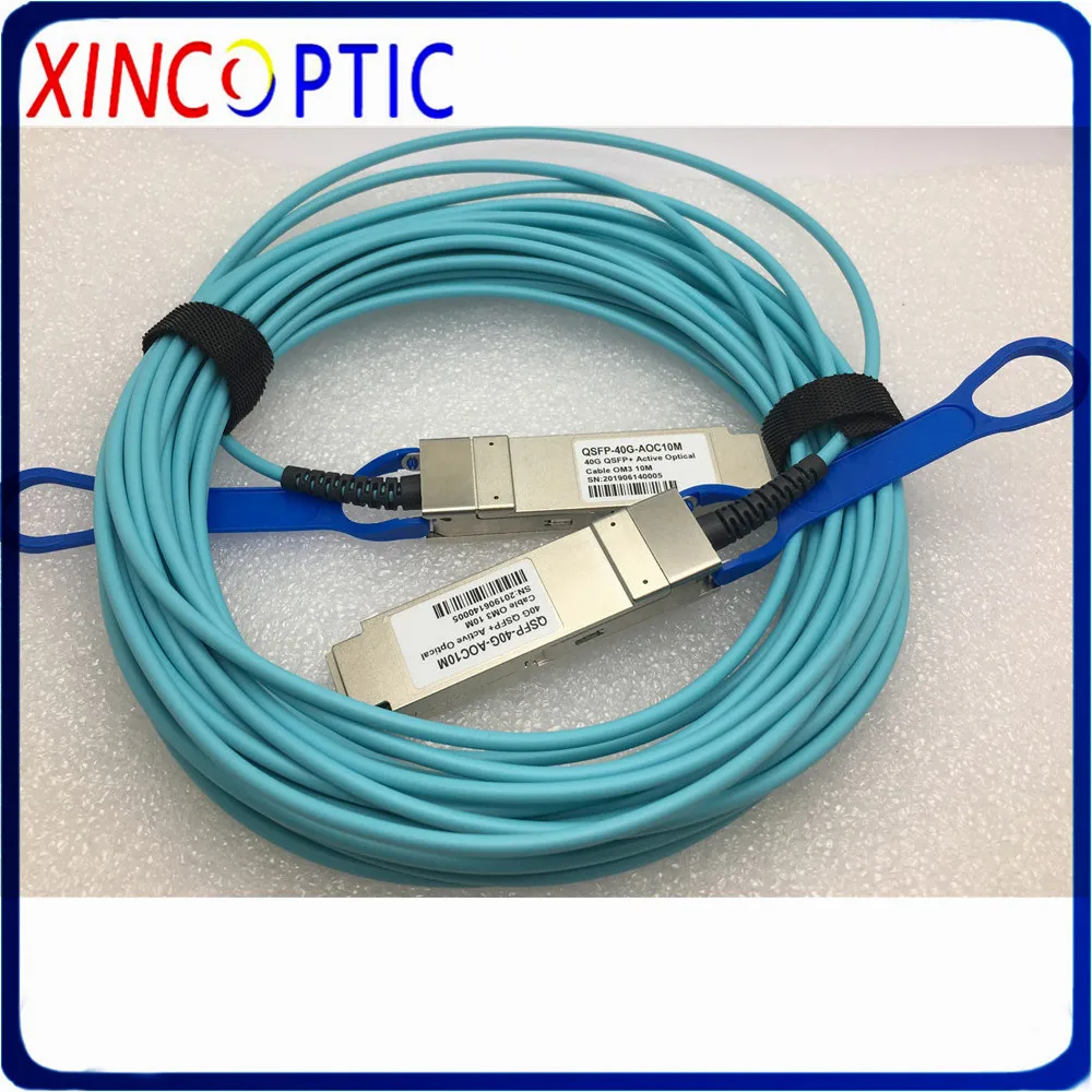 

Free Shipping 40G QSFP+ to 4*10SFP+ AOC 20M Cable, 40Gbps OM3 OM4 20Meters MPO SFP Module AOC Active Optic Fiber Cable