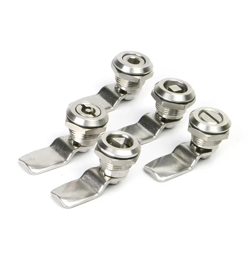 1 Juego de cerradura de panel de cerradura de gabinete de distribución de energía de 22mm, cerradura de acero inoxidable 304, cerradura de gabinete de leva, caja de hojalata,