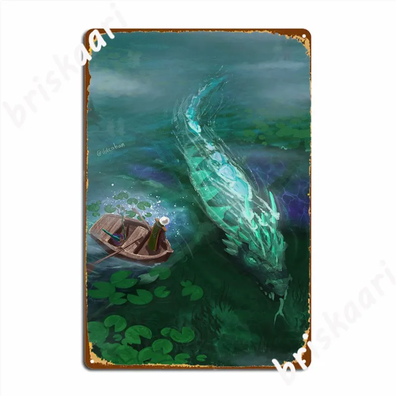 Zulrah Underwater Metal Sign Pub Garage Club Designing Plates Tin Sign Poster