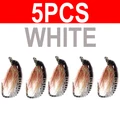 5pcs white size 6