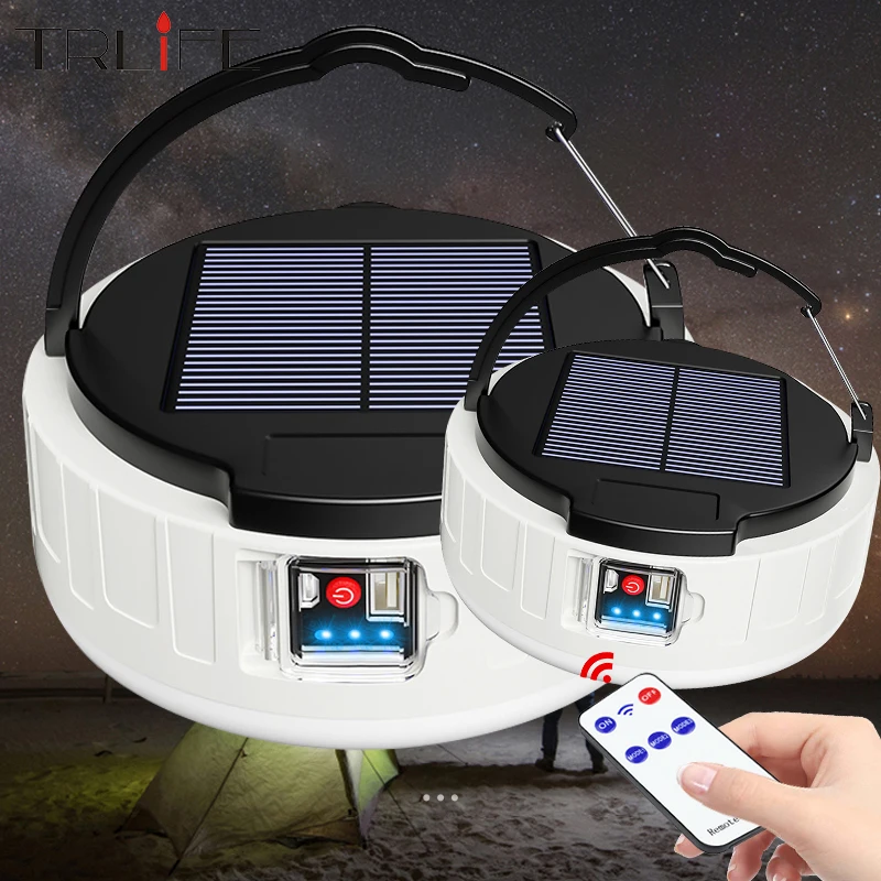 1000W Portable Camping Solar LED Lantern High Power USB Rechargeable Flashlight Outdoor Fishing Work Repair Light Emergency Lamp