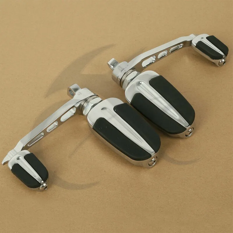 

Motorcycle Slipstream Male Mount Foot Pegs With Heel Rest For Harley Softail Sportster XL Dyna Fat Bob Switchback FXWG FXLG