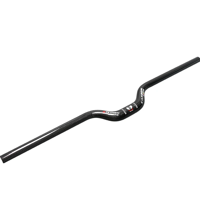 New TEMANI Mountain Folded bike 3K full carbon fibre bicycle Handlebars U shape 55mm rise MTB 25.4/31.8x420-740mm