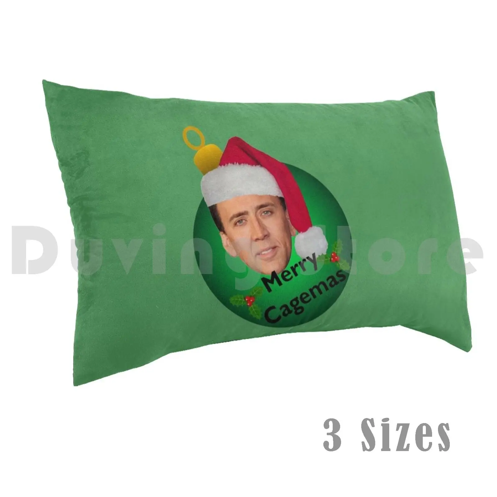 Pillow Case Merry Cagemas Hat Nicholas Cage Xmas Christmas Nick Cage Cagemas Festive Merry Christmas