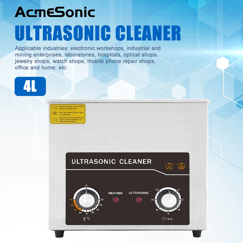 ACMESONIC Ultrasonic Cleaner A4L 40kHz 180W Professional Multi-purpose Industrial Ultrasonic Factory Dedicated Cleaning Machine