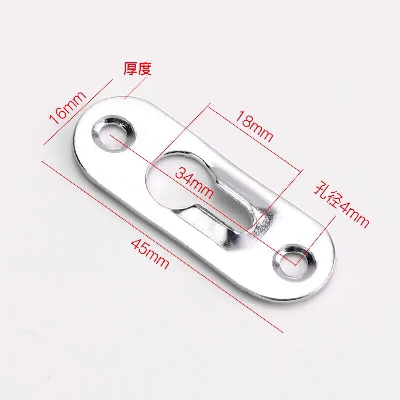 10pcs Picture Hanger Hooks frame Wall Metal Keyhole Hanging Paintings Fasteners Art Gallery Display Mirror Brackets Hardware