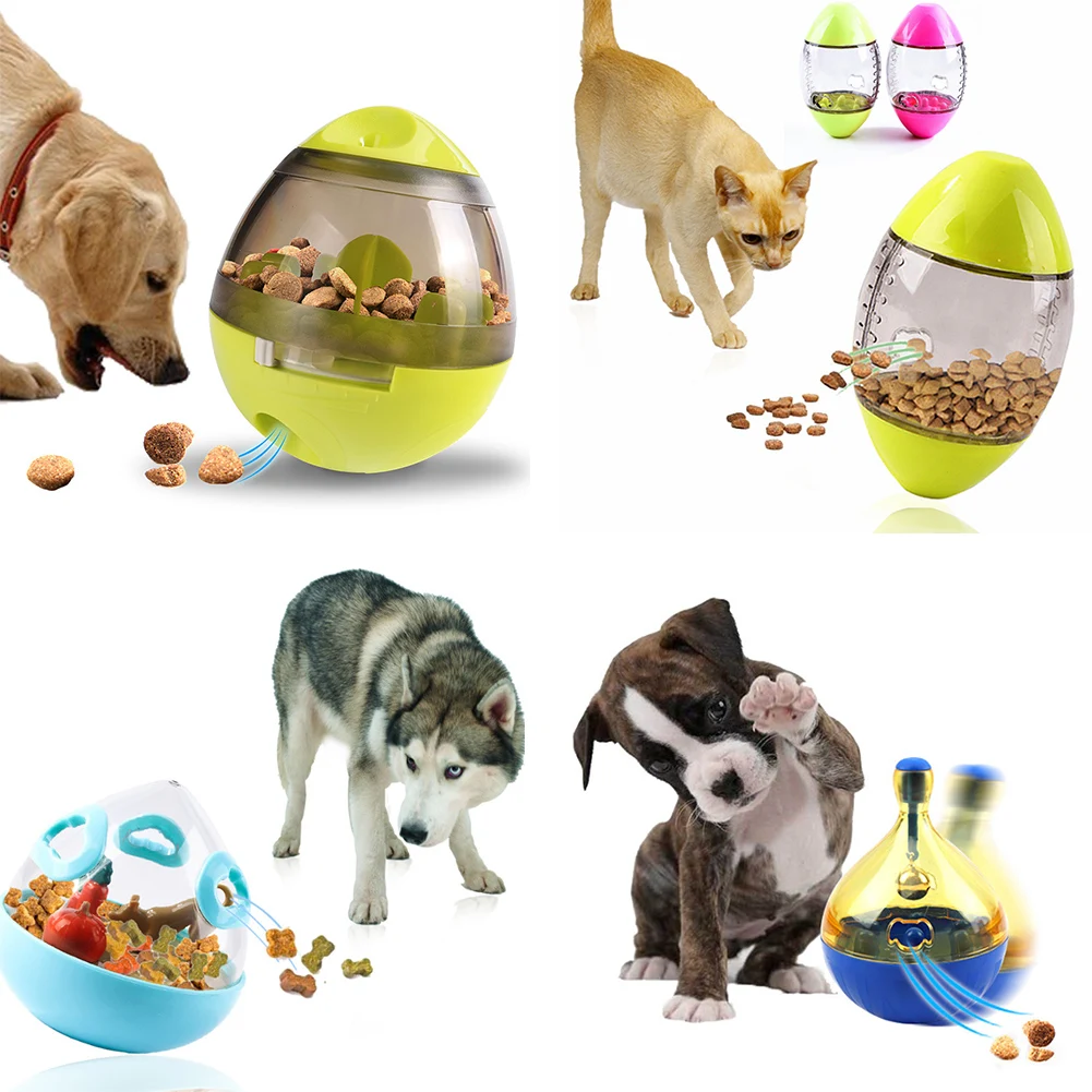 

Pet Leakage Food Ball Cats Dogs Tumbler Feeders Automatic Feeding Balls Interactive Toys Puppy Training Exercise Bowls